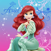 Little Mermaid Party Supplies - Little Mermaid Lunch Napkins - 16 Count